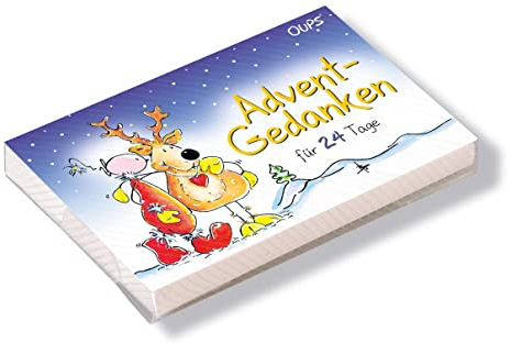werteART Verlag GmbH Oups Kärtchenbox: Adventgedanken: 24 Spruchkärtchen für die Adventzeit (auch als Adventkalender geeignet)