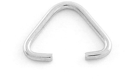 Silver Stainless Steel 10mm x 13mm Triangle Ice Pick Pinch Bails Pack of 10 - Durable & Versatile Jewellery Making Supplies