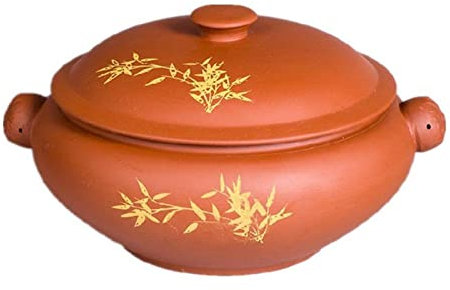 XXXXW Braising Pans Purple Clay Casserole Yunnan Zisha Steamer Stovetop Stew Soup Cookware Ceramic Stockpot for Multipurpose Use Casserole Dish (Capacity : 1400ml)