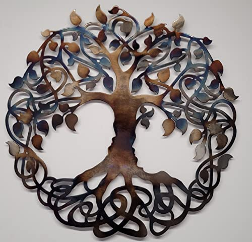 MetalArtWallDecor Keltischer Baum des Lebens, 60 cm, Wanddekoration aus Metall