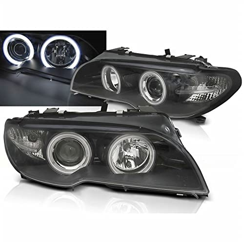 Xenon Scheinwerfer Set CCFL Angel Eyes schwarz für BMW E46 04.2003-2006 Coupe Cabrio
