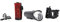 FISCHER Fahrrad LED-Akku Beleuchtungs-Set small-Box, spritzwassergeschützt, wiederaufladbar, einfache Montage, schwarz, 1 Stück