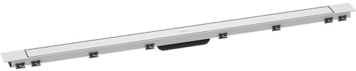 hansgrohe 56218700 RainDrain Match Plus 1200 med höjdjusterbar ram färdig set duschränna, matt vit