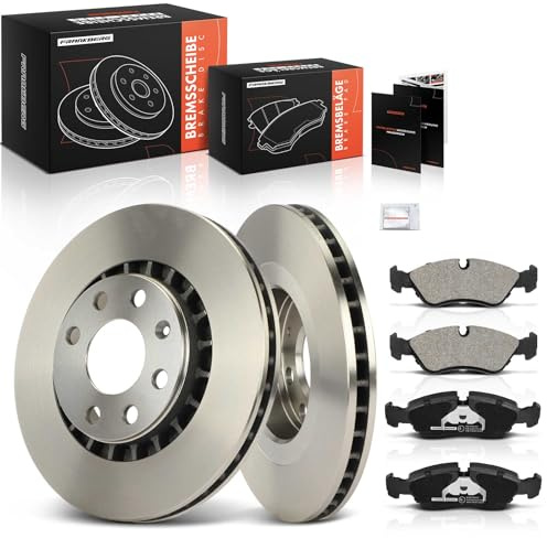 Frankberg 2x Bremsscheiben + 4x Bremsbeläge Vorne 11046152 | Kompatibel mit Kadett E Caravan T85, Calibra A C89, Vectra A J89, Lanos Stufenheck, Nexia Stufenheck, Vectra A CC J89