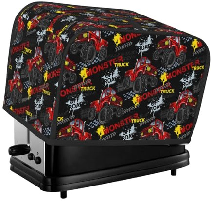 Copertura per tostapane a 2 fette, impermeabile, con tasche per piccoli elettrodomestici da cucina, protezione dalle impronte digitali, lavabile in lavatrice