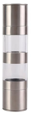 Petyoung Salière et poivrière 2 en 1 - Fonctionnement manuel avec grosseur réglable - Double moulin à poivre