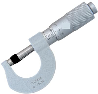Micrometre, Micromètre extérieur miniature 0-15 mm 0-0,6 pouce 0,01 mm mini micromètre