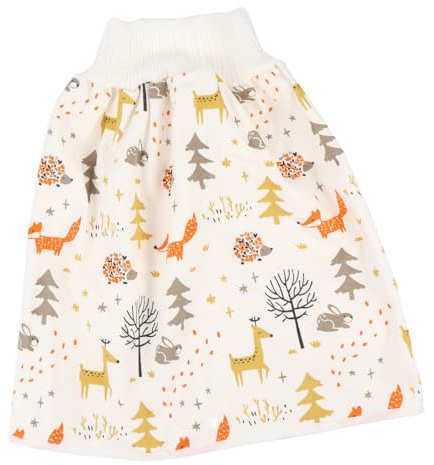 NOLITOY Falda Pañal para Bebés Talla M, Pantalones de Entrenamiento de Algodón Transpirable, Ropa Interior Alta Reutilizable para Entrenamiento de Niñas en Baño