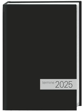 Kalenderbuch schwarz 2025: times&more Kalenderbuch 2025. Schwarzer Terminkalender mit flexiblem Umschlag. Handlicher Wochenplaner. Taschenkalender ... von Terminen. (times&more Kalender Heye)
