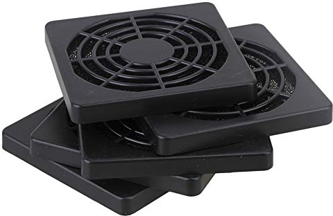 RDEXP 60mm Schwarzes Gehäuse PC Computergehäuse Lüfter Filter Mesh 5er-Set