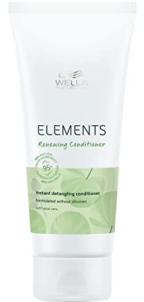 Wella Professionals Elements Renewing Conditioner - Gentle Care Anti-Frizz Detangling Conditioner With Aloe Vera - Protects Against Breakage, Cleanses Hair & Scalp 200ml