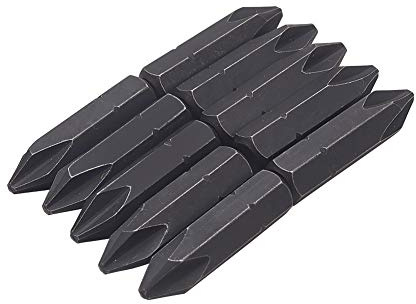 Utoolmart Magnetic 8mm Hex Shank Crossed Head S2 Steel PH2 Philips Screwdriver Bits Black 32mm Length 10 pcs