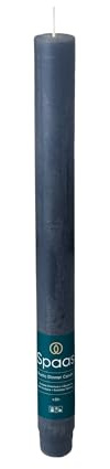 Spaas Rustic Dinner Candle 8h, Dark Blue