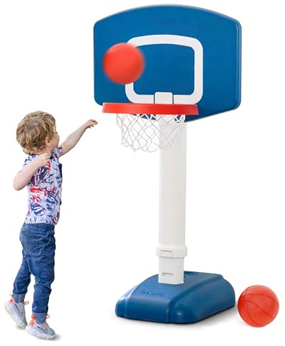 GoSports Tot Shot Toddler Basketball Set - Kids Indoor & Outdoor Toy Hoop with Adjustable Height