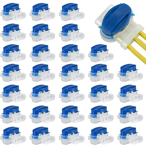 Berdso 30 x Kabelverbinder wasserdicht Fettklemmen mit Gel Anschlussklemmen für Mähroboter Garten Outdoor