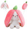 Glurak Plüschtier Hase gefülltes Kaninchen, 25 cm, weiches Spielzeug für Kinder und Erwachsene
