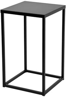 FRAMADO - Pflanzenständer Ferro - 24x24x40cm - Farbe Schwarz - für Zimmerblumen - Metallregal - Dekorativer Tisch - Blumenständer - für Zimmerecke, Wohnzimmer, Balkon