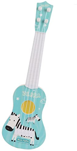 Fockety Guitare ukulélé, Mini Instrument de Musique pour Les Enfants à 4 Cordes, Fils Clair, Design Réaliste, éducation Précoce, Toucher Confortable, Sortie Sonore, Design élégant (Type 3)