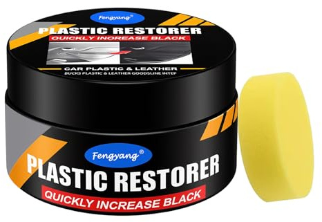 Fengyang® Generico Cura Crema per Pelle Auto, Restauratore Pelle Cera Rinnovo, Lucidante Auto Protezione Durevole, per Cruscotto Pannelli Porte Sedile Volante Console