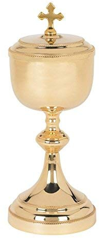 Stratford capilla oro tono Classic capilla CIBORIO con Cruz funda, 9 pulgadas