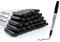 Volcanics Whiteboard Marker Stifte 36er Set Rundspitze Folienstift Abwischbar Glasboard Marker ca.1 mm Trocken Rückstandsfrei Boardmarker Fein (Schwarz)
