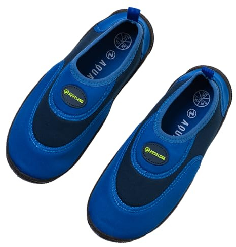 Aqualung BeachWalker Kids - Calzado de Playa para niños en Neopreno, Confort óptimo, máxima protección, Adecuado para el mar y Deportes acuáticos, Azul Marino, 34