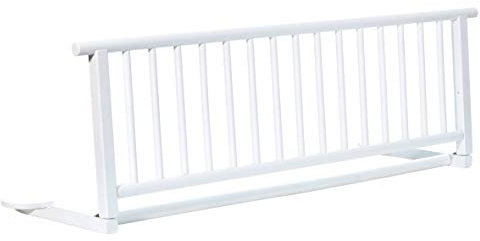 Kinderhaus Blaubär Set Bettschutzgitter aus Buchenholz & Stoffwindel Rausfallschutz für Baby & Kinder 110x35 cm | Bettgitter für Kinderbetten & Babybetten
