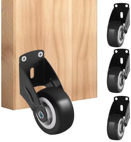 Small Gate Wheel,Wooden Gate Wheel,Anti-Sag Door Bottom Support Wheels,Solving Friction Noise Caused by Door Sagging and Protecting Your.（4 Pieces Packed 2 inches）