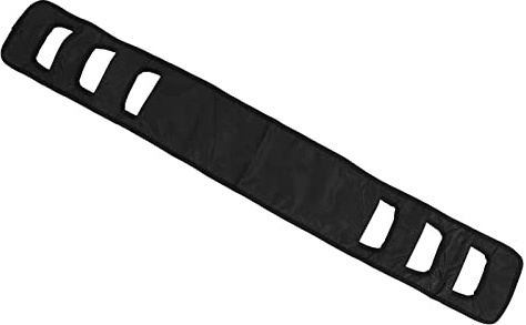 DAN&DRE Sängsele för äldre Sängförflyttning, Arbetsbesparande, Andningsbar, Breddad och Hög Styrka med Bekväma Vadderade Handtag för Patientvård (Svart)