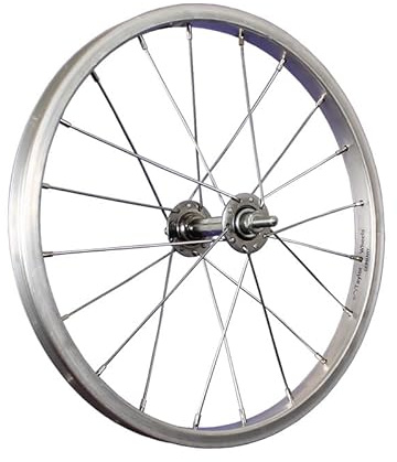 16 Pouces Roue Avant vélo Aluminium Acier Inoxydable 305-19 Argent