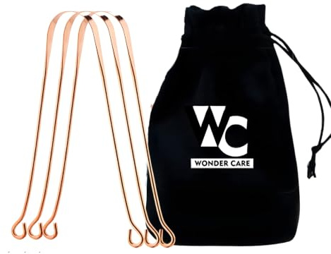 Wonder Care Tongue Scraper for Adults for Bad Breath Copper Tongue Cleaner for Oral Hygiene and Fresh Breath Pack of 3