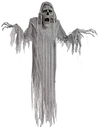 Horror-Shop Sprechende Geister Phantom Halloween Figur mit Sound & Lichteffekt 180cm