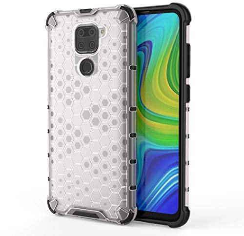 Funda para móvil Xiaomi Redmi Note 9 Carcasa Protectora de Silicona Rígida Transparente Antigolpes Antideslizante Resistente con Esquinas Reforzadas (Xiaomi Redmi Note 9, Transparente)