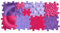 Orthopädische Sensorik Strukturmatten Muffik Pink-Set - 11 Teile für taktile Wahrnehmung
