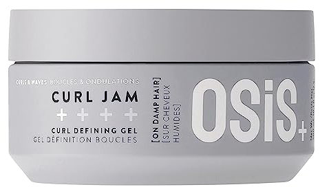 Schwarzkopf Professional OSiS Curl Jam Gel For Natural Curls And Coils Protects Against Humidity Shine And Strong Definition Lightweight Moisturizing Softening Light Hold 300 ml