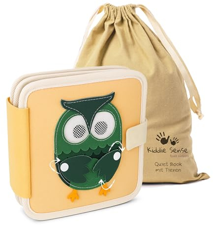 Quiet Book Ab 1 Jahr Montessori Filzbuch Mit Tieren Lernspielzeug Für Baby Und Kleinkinder Fördert Motorik Konzentration Und Sprache Perfekt Für Reisen Unterhaltung Und Frühes Lernen Ab 6 Monate