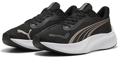 Puma Tenis Unisex Pounce LiteRoad para Correr, Puma Black Rose Gold, 36 EU