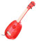 Toddmomy Strawberry Ukulele Toy Mini Guitar Props Unique Party Decoration Realistic Plastic Musical Instrument Model