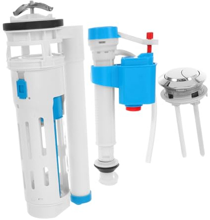 KONTONTY Cisterna Kit Válvula Inodoro Válvula Flotador Cisterna Doble Descarga Instalación Fácil