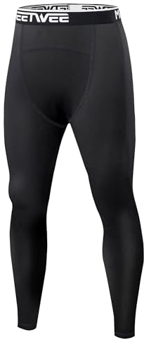 MEETWEE Pantalons de sous-vêtements Thermiques Garçon Pantalon Long & Collant Technique pour Ski Course Vélo