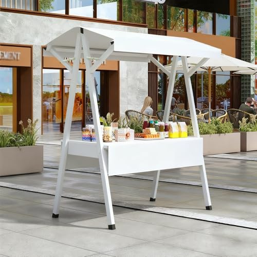 Quiosco plegable para mercado de agricultores, carrito expendedor portátil para ventas al aire libre en festivales y playas