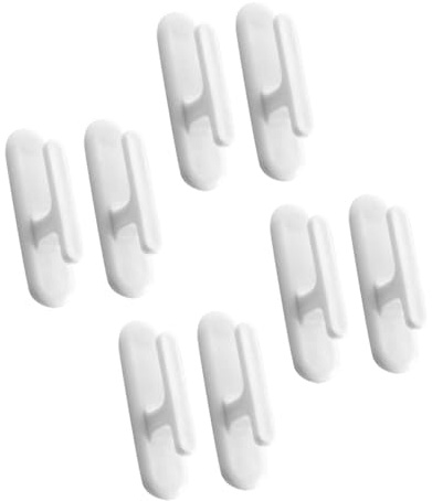 SUPVOX Ganchos Adhesivos para Cordón de Persiana 8 Unidades, Soporte Fuerte de Color Claro para Cuerda de Cortina, Fijación Práctica para Hogar, Oficina y Dormitorio