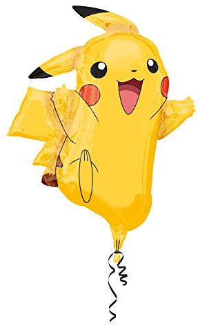 Amscan 2946001 - Pokémon Pikachu Foil SuperShape Balloon - 31 , Yellow