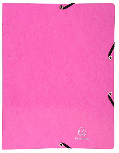 Exacompta Ring Binder Glossy Card Laminated A4 2 Rings Pink