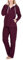 SLOUCHER Fleece-Anzug Hausanzug aus wärmenden Fleece für Damen, Farbe:Bordeaux, Größe:56-58