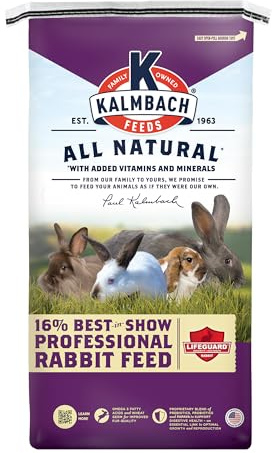 Kalmbach Feeds 16% Best in Show Rabbit Feed for All Rabbits, 50 lb Bag