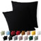 Blumtal Kissenbezug 50 x 50, 2 Stück - Oeko-TEX zert. Kissenbezüge 100% Mikrofaser in extra weich & waschmaschinenfest - Bezug Kissen 50x50 Schwarz