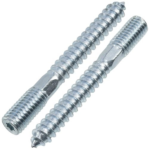 AERZETIX - C75887 - Lot de 12 Vis à double filetage M10x80 mm - goujon patte à vis - en acier