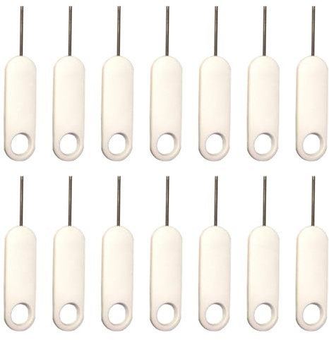 Healifty Set da 20 Aghi Estrattori Sim in Metallo per Espulsione Vassoio Scheda Sim Smartphone Accessorio Pratico e Compatibile Dispositivi Mobili Facile da Trasportare e Utilizzare