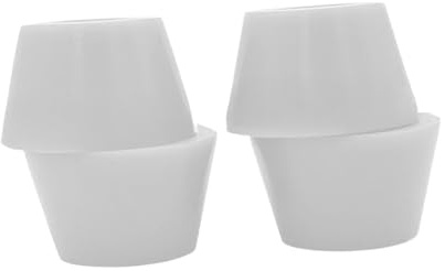 Amagogo 4 Pezzi Longboard Bushing Ricambio per Truck Skateboard Cuscinetti Ammortizzanti PU Resistenti Facile da Montare Adatto a Longboard Skateboard, Bianco